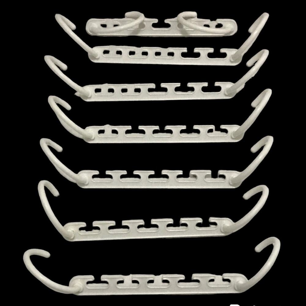 Plastic Multi space saving cascading hanger's pack of 7